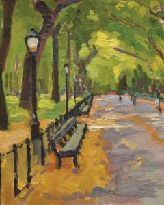 Literary Walkin Central Park