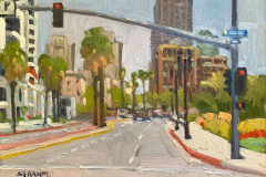 Looking Up Market St. From Pacific Highway