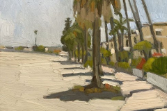 Palm Trees AlongBayside Walk