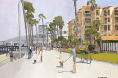 Dogs on Leashes South of Crystal Pier