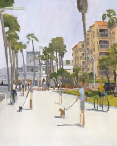 Dogs on Leashes South of Crystal Pier