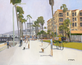 Dogs on Leashes South of Crystal Pier