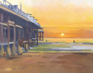 Beach Sunsetat Crystal Pier