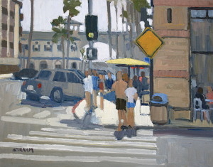 Walking to the Pier